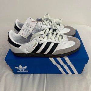 Adidas OG Samba  Cloud White/Core Black Men size 7 / Women Size 8